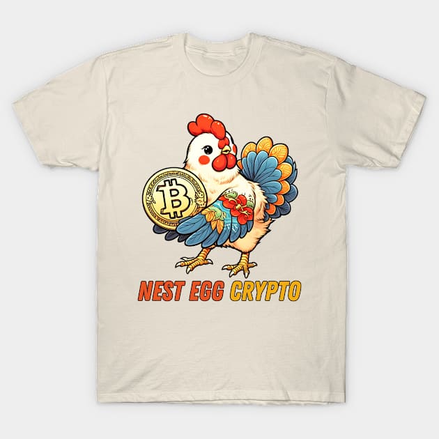 Bitcoin chicken for trading entrepreneur T-Shirt by Japanese Fever